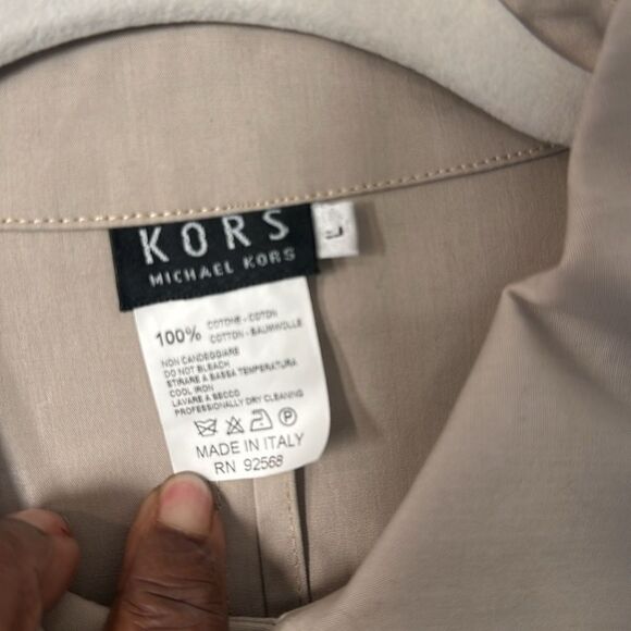 KORS Michael Kors khaki Trench Jacket L - Picture 5 of 5